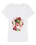 în stil chic Grinch - Fashionistă îndrăgostită și rebelă v2 Tricou mânecă scurtă guler V Damă Evoker