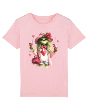 în stil chic Grinch - Fashionistă îndrăgostită și rebelă v2 Cotton Pink