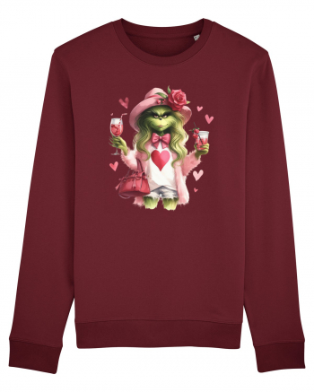 în stil chic Grinch - Fashionistă îndrăgostită și rebelă v2 Burgundy