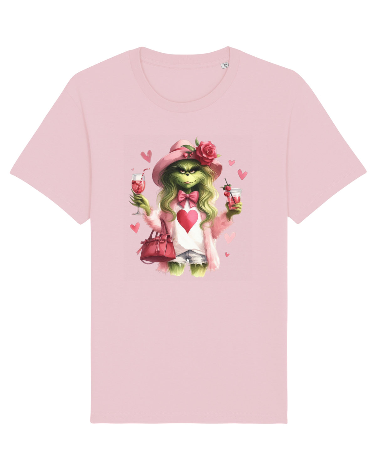 Tricou mânecă scurtă Unisex Rocker Cotton Pink