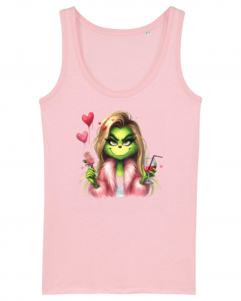 în stil chic Grinch - Fashionistă îndrăgostită și rebelă v3 Cotton Pink