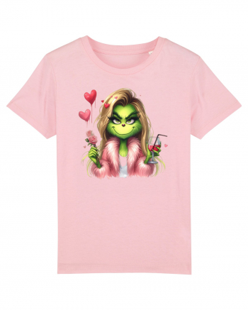 în stil chic Grinch - Fashionistă îndrăgostită și rebelă v3 Cotton Pink