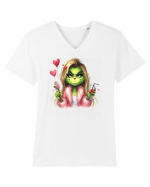 în stil chic Grinch - Fashionistă îndrăgostită și rebelă v3 Tricou mânecă scurtă guler V Bărbat Presenter