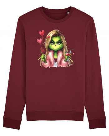 în stil chic Grinch - Fashionistă îndrăgostită și rebelă v3 Burgundy