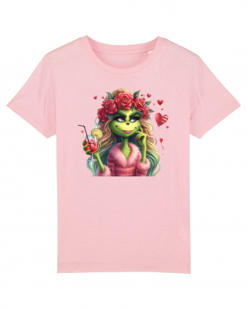 în stil chic Grinch - Fashionistă îndrăgostită și rebelă v4 Cotton Pink