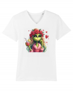 în stil chic Grinch - Fashionistă îndrăgostită și rebelă v4 Tricou mânecă scurtă guler V Bărbat Presenter