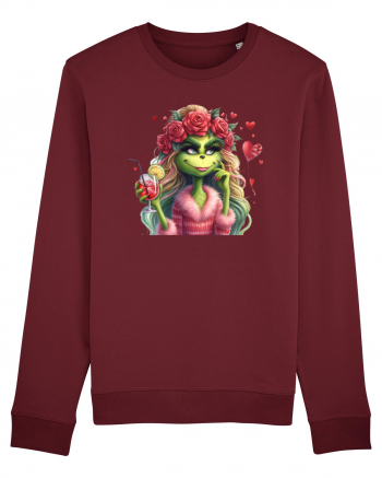 în stil chic Grinch - Fashionistă îndrăgostită și rebelă v4 Burgundy