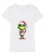 în stil chic Grinch - Fashionistă îndrăgostită și rebelă v5 Tricou mânecă scurtă guler V Damă Evoker