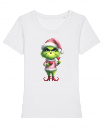 în stil chic Grinch - Fashionistă îndrăgostită și rebelă v5 White