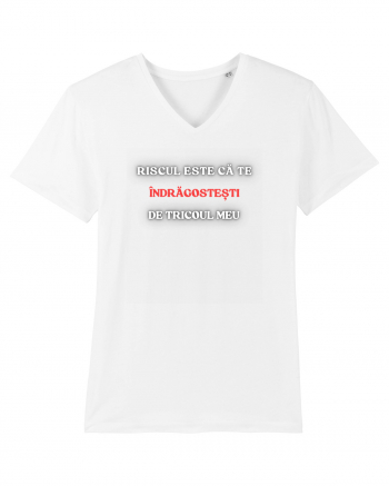 RISCUL SĂ TE ÎNDRĂGOSTEȘTI DE TRICOU White