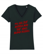 Hide behind desires Tricou mânecă scurtă guler V Damă Evoker