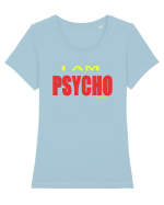 Psycho student Tricou mânecă scurtă guler larg fitted Damă Expresser