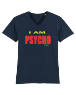 Psycho student Tricou mânecă scurtă guler V Bărbat Presenter
