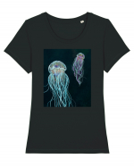 Jellyfish Tricou mânecă scurtă guler larg fitted Damă Expresser