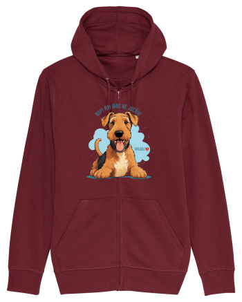 NUP! MAI BINE NE JUCAM! - AIREDALE TERRIER Burgundy