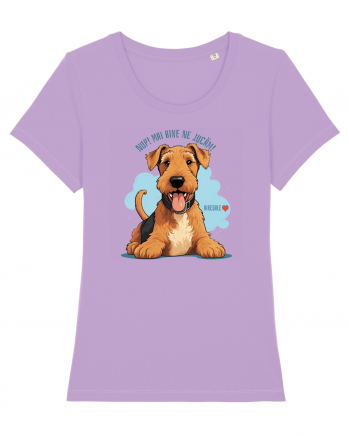 NUP! MAI BINE NE JUCAM! - AIREDALE TERRIER Lavender Dawn