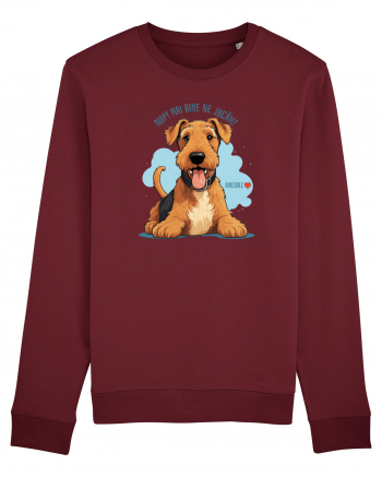 NUP! MAI BINE NE JUCAM! - AIREDALE TERRIER Burgundy