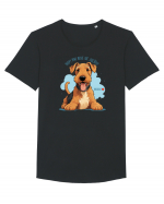 NUP! MAI BINE NE JUCAM! - AIREDALE TERRIER Tricou mânecă scurtă guler larg Bărbat Skater