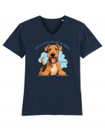 NUP! MAI BINE NE JUCAM! (ENGLEZA) - AIREDALE TERRIER 2 Tricou mânecă scurtă guler V Bărbat Presenter