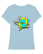 Oh No! Tricou mânecă scurtă guler larg fitted Damă Expresser