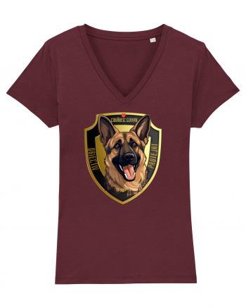 OBIECTIV PROTEJAT - GERMAN SHEPERD Burgundy