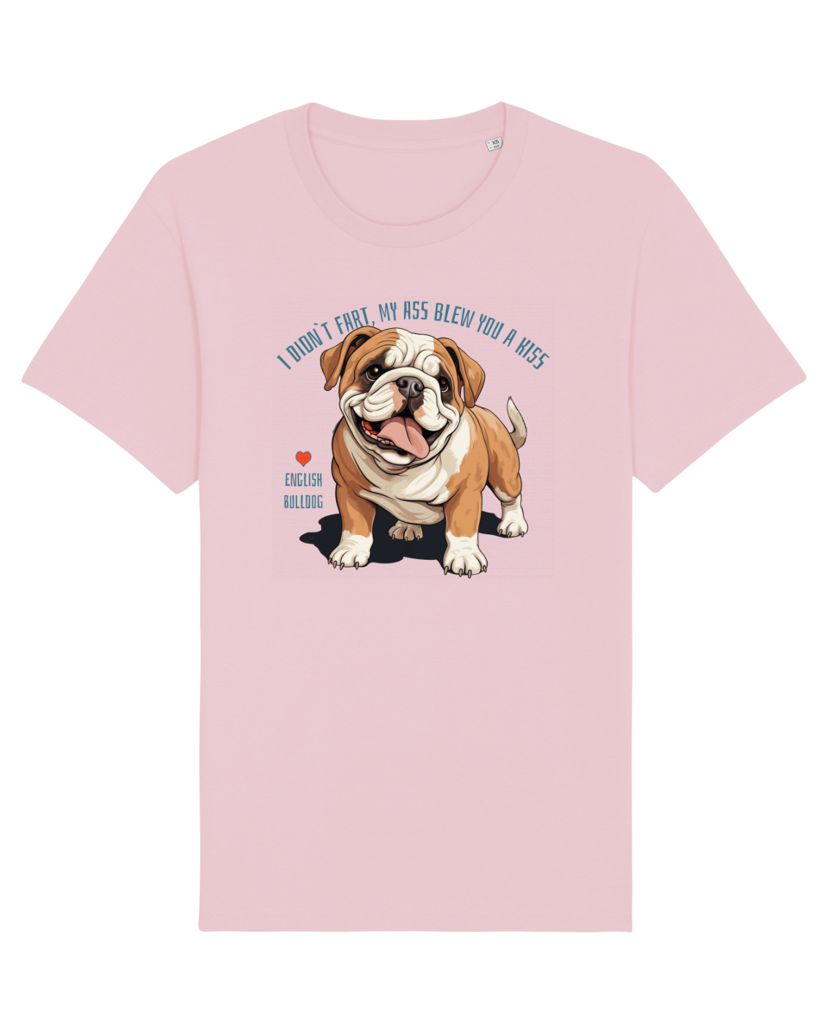 Tricou mânecă scurtă Unisex Rocker Cotton Pink