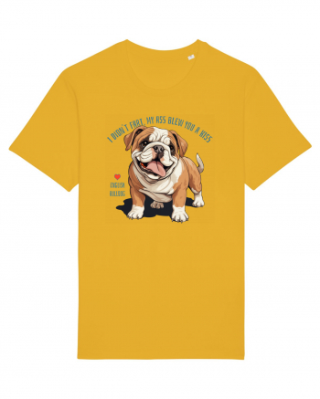 I DIDN`T FART, MY ASS BLEW YOU A KISS - BULLDOG ENGLEZ Spectra Yellow