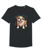 I DIDN`T FART, MY ASS BLEW YOU A KISS - BULLDOG ENGLEZ Tricou mânecă scurtă guler larg Bărbat Skater