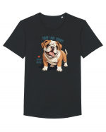 NOPE, NOT TODAY - BULLDOG ENGLEZ Tricou mânecă scurtă guler larg Bărbat Skater