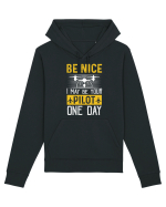 pt pasionații de drone - Be nice I may be your pilot one day Hanorac Unisex Drummer