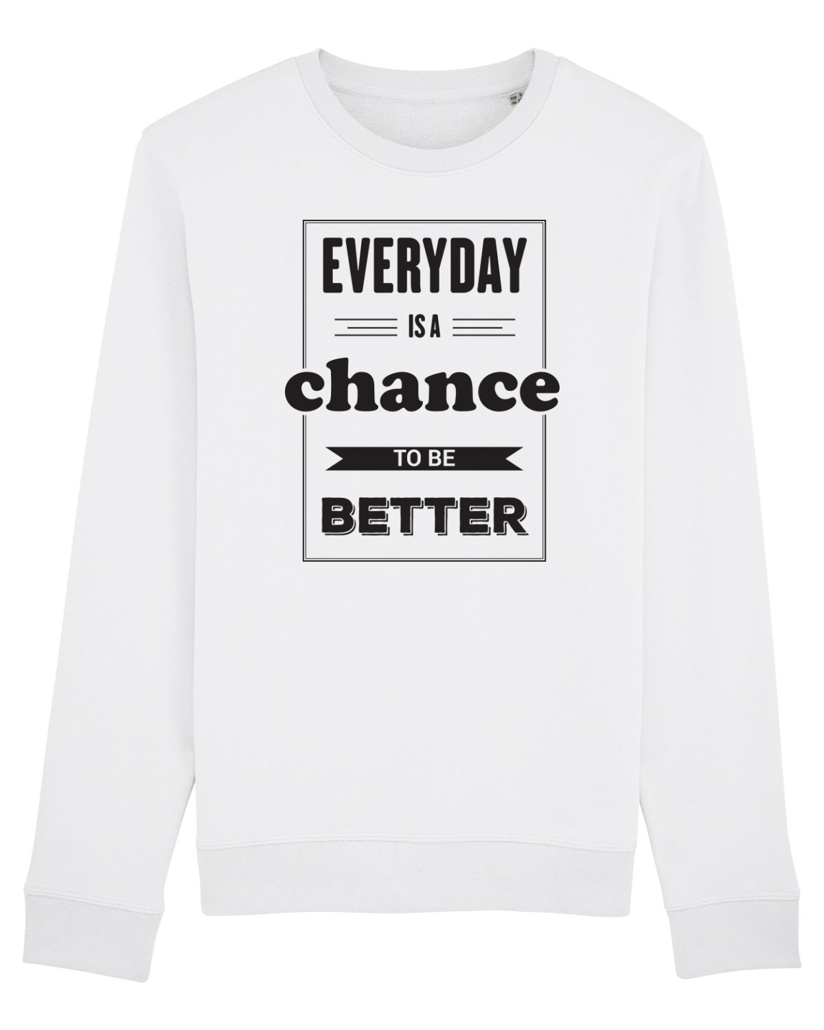 Bluză mânecă lungă Unisex Rise White