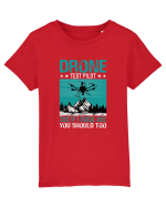 pt pasionații de drone - Drone test pilot Tricou mânecă scurtă  Copii Mini Creator