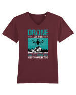 pt pasionații de drone - Drone test pilot Tricou mânecă scurtă guler V Bărbat Presenter