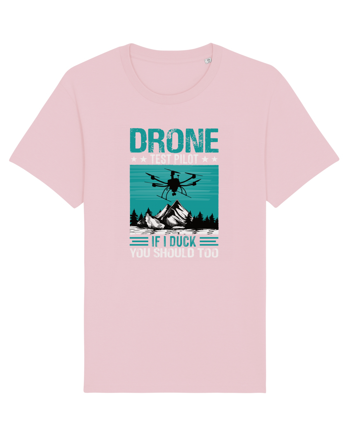 Tricou mânecă scurtă Unisex Rocker Cotton Pink