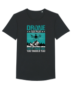 pt pasionații de drone - Drone test pilot Tricou mânecă scurtă guler larg Bărbat Skater