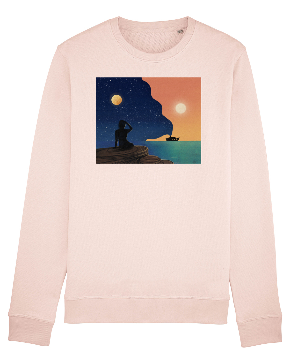 Bluză mânecă lungă Unisex Rise Candy Pink