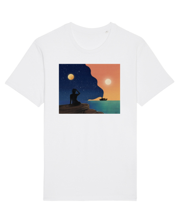 Sunset by the beach White