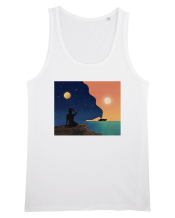 Sunset by the beach White