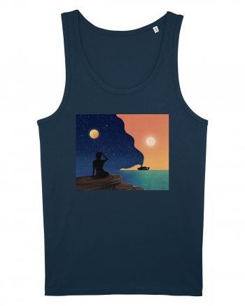 Sunset by the beach Navy