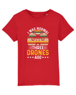 pt pasionații de drone - I was normal three drones ago Tricou mânecă scurtă  Copii Mini Creator
