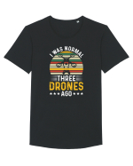 pt pasionații de drone - I was normal three drones ago Tricou mânecă scurtă guler larg Bărbat Skater