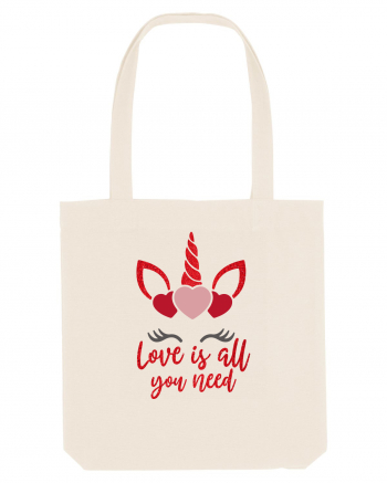 Love Is All You Need Unicorn Valentine Natural