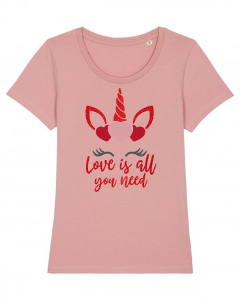 Love Is All You Need Unicorn Valentine Canyon Pink