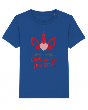 Love Is All You Need Unicorn Valentine Majorelle Blue