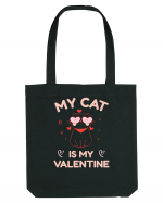 My Cat Is My Valentine Sacoșă textilă