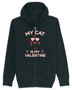 My Cat Is My Valentine Hanorac cu fermoar Unisex Connector