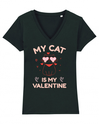 My Cat Is My Valentine Black