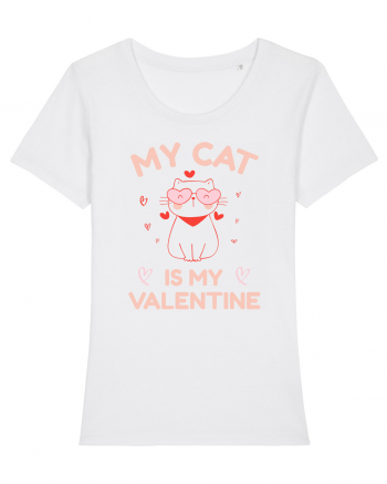 My Cat Is My Valentine White