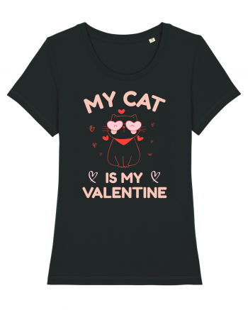 My Cat Is My Valentine Black
