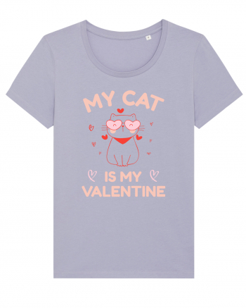 My Cat Is My Valentine Lavender